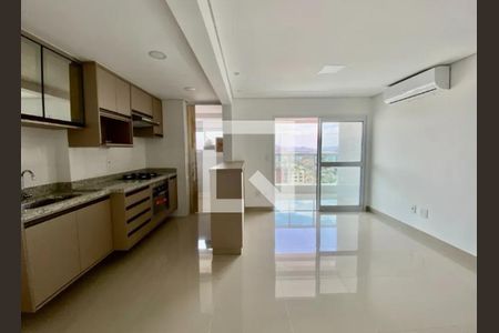 Sala/cozinha de apartamento para alugar com 2 quartos, 68m² em Embaré, Santos