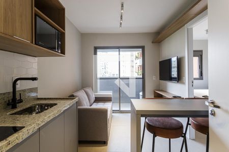 Sala de apartamento para alugar com 1 quarto, 30m² em Vila Nova Conceição, São Paulo