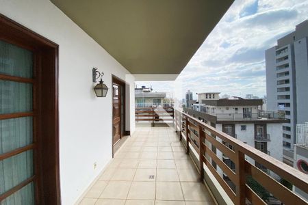 Varanda da Sala de apartamento para alugar com 4 quartos, 340m² em Santo Antônio, Belo Horizonte