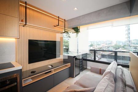 Sala de apartamento para alugar com 1 quarto, 33m² em Vila Olímpia, São Paulo