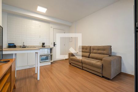 Sala/Cozinha de apartamento para alugar com 1 quarto, 31m² em Jardim Paulista, São Paulo