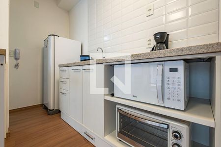 Sala/Cozinha de apartamento para alugar com 1 quarto, 31m² em Jardim Paulista, São Paulo