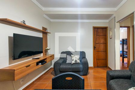 Sala de apartamento para alugar com 2 quartos, 50m² em Guilhermina, Praia Grande