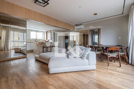 Sala/Cozinha de apartamento para alugar com 2 quartos, 90m² em Jardim Paulistano, São Paulo