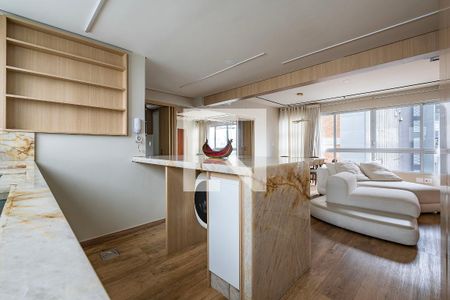Sala/Cozinha de apartamento para alugar com 2 quartos, 90m² em Jardim Paulistano, São Paulo