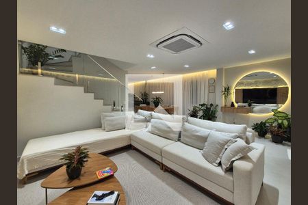 Sala de casa de condomínio à venda com 4 quartos, 370m² em Recreio dos Bandeirantes, Rio de Janeiro