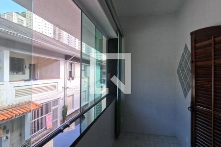 Varanda da Sala de casa para alugar com 3 quartos, 116m² em Marapé, Santos