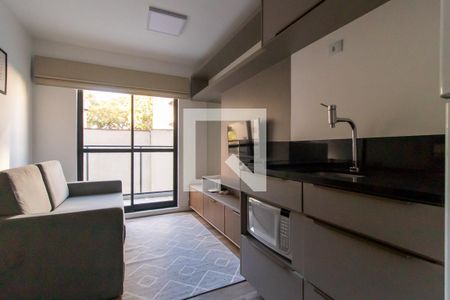 Sala/Cozinha de apartamento para alugar com 1 quarto, 27m² em Bigorrilho, Curitiba
