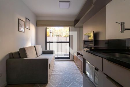 Sala/Cozinha de apartamento para alugar com 1 quarto, 27m² em Bigorrilho, Curitiba