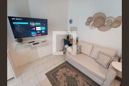 Sala / Quarto de apartamento para alugar com 1 quarto, 45m² em Aparecida, Santos