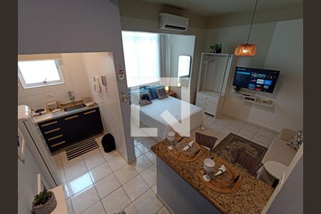 Sala / Quarto de apartamento para alugar com 1 quarto, 45m² em Aparecida, Santos