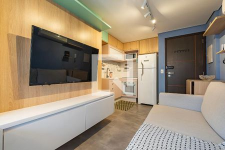 Sala/Cozinha de apartamento para alugar com 1 quarto, 30m² em Pinheiros, São Paulo