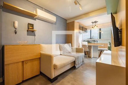 Sala/Cozinha de apartamento para alugar com 1 quarto, 30m² em Pinheiros, São Paulo