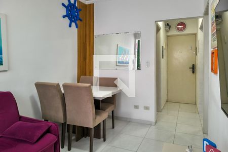 Sala de apartamento para alugar com 1 quarto, 40m² em Guilhermina, Praia Grande