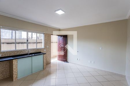 Sala e cozinha de casa para alugar com 1 quarto, 39m² em Jardim Paulistano (zona Norte), São Paulo