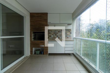 Varanda da Sala/ churrasqueira de apartamento para alugar com 3 quartos, 105m² em Chácara Pavoeiro, Cotia