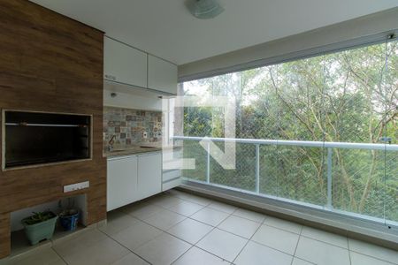 Varanda da Sala de apartamento para alugar com 3 quartos, 105m² em Chácara Pavoeiro, Cotia