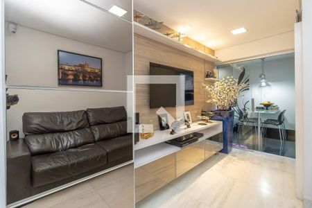 Sala de TV de apartamento à venda com 3 quartos, 129m² em São Luiz, Belo Horizonte