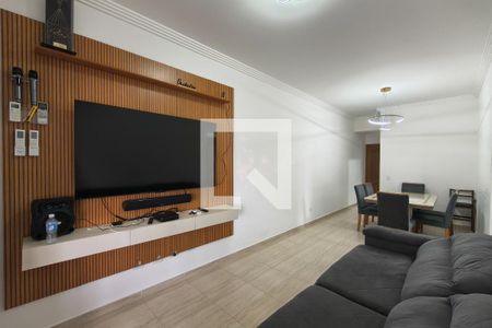 Sala  de apartamento para alugar com 3 quartos, 101m² em Canto do Forte, Praia Grande