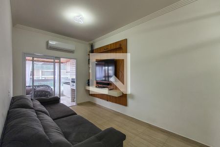 Sala de apartamento para alugar com 3 quartos, 101m² em Canto do Forte, Praia Grande