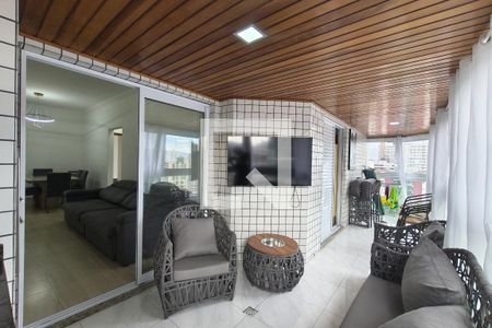 Sacada  de apartamento para alugar com 3 quartos, 101m² em Canto do Forte, Praia Grande
