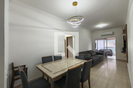 Sala de apartamento para alugar com 3 quartos, 101m² em Canto do Forte, Praia Grande