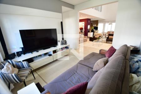 Sala de casa de condomínio para alugar com 3 quartos, 388m² em Jardim do Sol, Campinas
