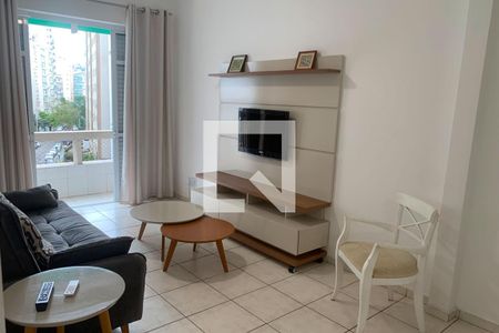 Sala de apartamento para alugar com 1 quarto, 65m² em Boqueirão, Santos