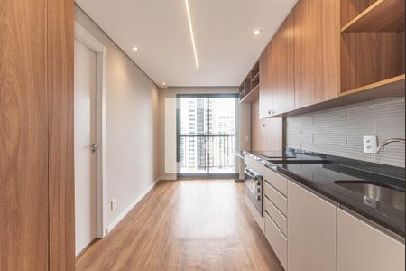 Sala/cozinha de apartamento para alugar com 1 quarto, 38m² em Campo Belo, São Paulo