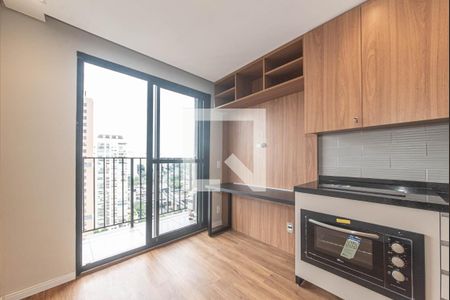 Sala/cozinha de apartamento para alugar com 1 quarto, 38m² em Campo Belo, São Paulo
