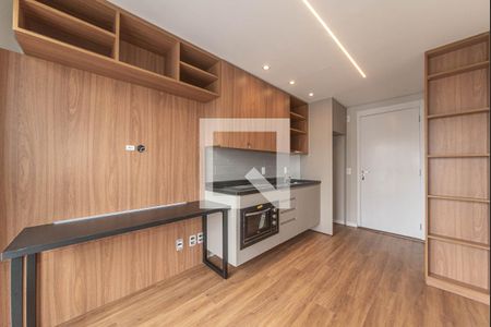 Sala/cozinha de apartamento para alugar com 1 quarto, 38m² em Campo Belo, São Paulo