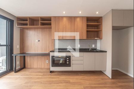 Sala/cozinha de apartamento para alugar com 1 quarto, 38m² em Campo Belo, São Paulo