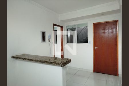 Sala e cozinha americana de kitnet/studio para alugar com 1 quarto, 35m² em Vila Carrão, São Paulo