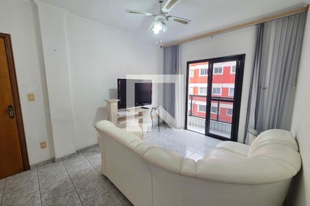 Sala de apartamento para alugar com 1 quarto, 50m² em Boqueirão, Praia Grande
