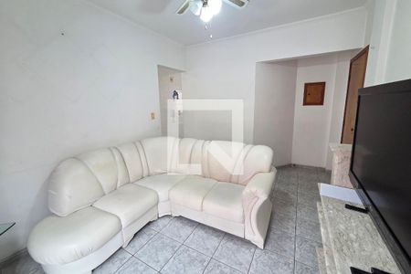 Sala de apartamento para alugar com 1 quarto, 50m² em Boqueirão, Praia Grande