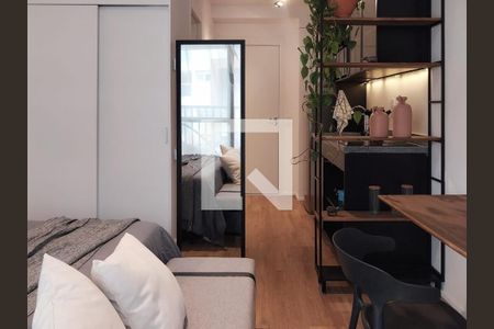 Sala/Quarto de apartamento para alugar com 1 quarto, 29m² em Vila Cordeiro, São Paulo