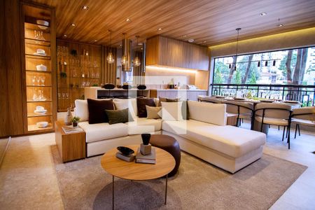 Sala de apartamento à venda com 3 quartos, 121m² em Brooklin, São Paulo