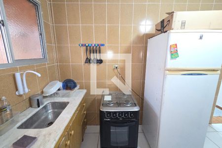 Cozinha de apartamento para alugar com 1 quarto, 49m² em Aviação, Praia Grande
