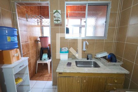 Cozinha de apartamento para alugar com 1 quarto, 49m² em Aviação, Praia Grande