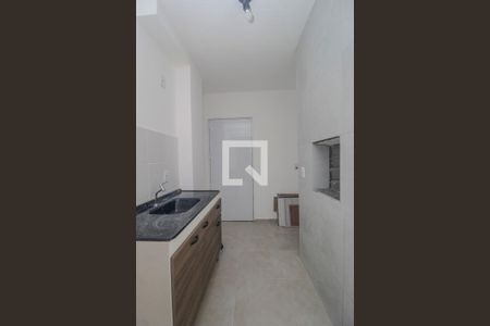Sala/Cozinha/Churrasqueira de apartamento para alugar com 2 quartos, 50m² em Guarujá, Porto Alegre