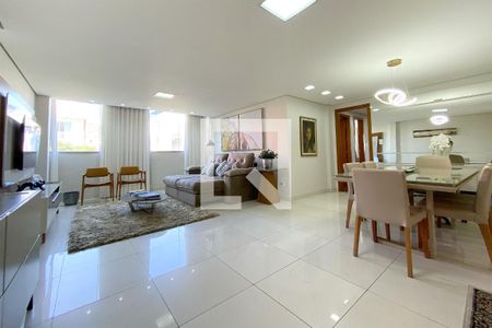 Sala de apartamento à venda com 3 quartos, 104m² em Buritis, Belo Horizonte