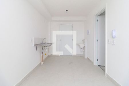 Sala - Cozinha de apartamento para alugar com 1 quarto, 29m² em Alto da Boa Vista, São Paulo
