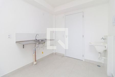 Sala - Cozinha de apartamento para alugar com 1 quarto, 29m² em Alto da Boa Vista, São Paulo