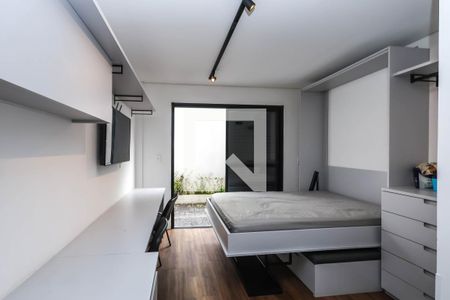 Quarto/Sala e Cozinha de kitnet/studio para alugar com 1 quarto, 26m² em Vila Mariana, São Paulo