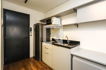Quarto/Sala e Cozinha de kitnet/studio para alugar com 1 quarto, 26m² em Vila Mariana, São Paulo