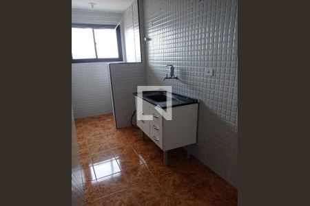Cozinha de apartamento para alugar com 1 quarto, 29m² em Cidade Ocian, Praia Grande