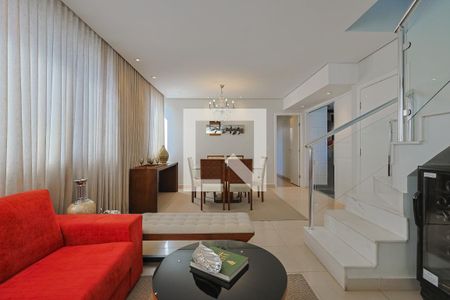 Sala  de apartamento à venda com 3 quartos, 210m² em Carmo, Belo Horizonte