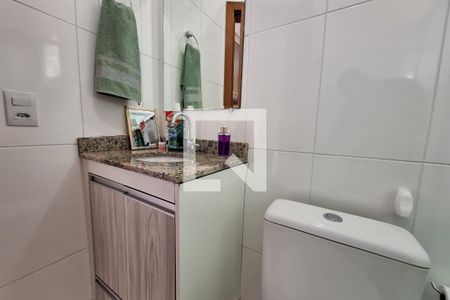Banheiro da Suíte de apartamento à venda com 2 quartos, 58m² em Utinga, Santo André