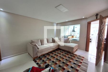 Sala  de casa à venda com 3 quartos, 156m² em Vila Scarpelli, Santo André