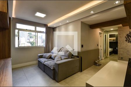 Sala de Estar de apartamento à venda com 2 quartos, 78m² em São Pedro, Belo Horizonte